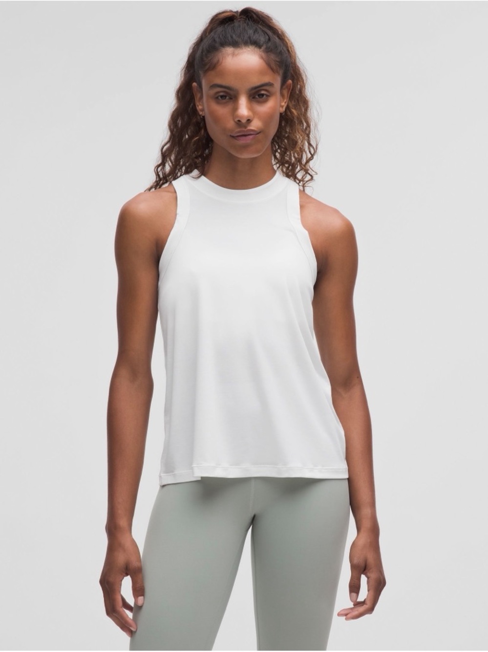 lululemon athletica White Jersey training tank top
